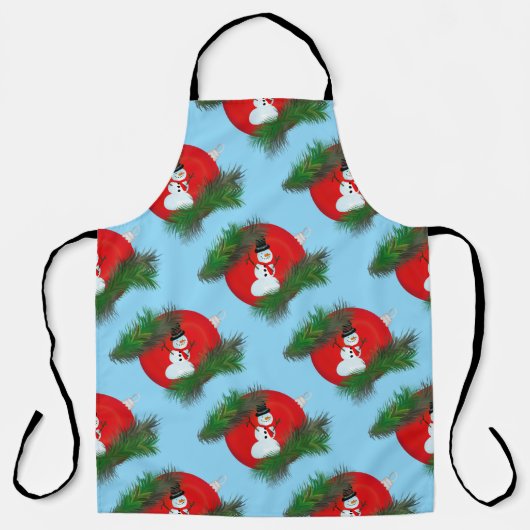 Snowman on ornament schort (Voorkant)