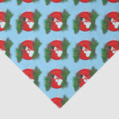 Snowman on ornament tissuepapier (Detail)