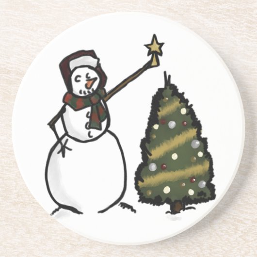 Snowman Onderzetter (Voorkant)