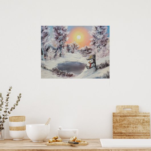 Snowman online poster (Keuken)
