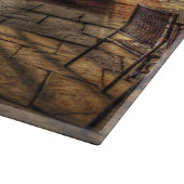 Snowman op de Porch in Winter Wonder Land Snijplank (Hoek)