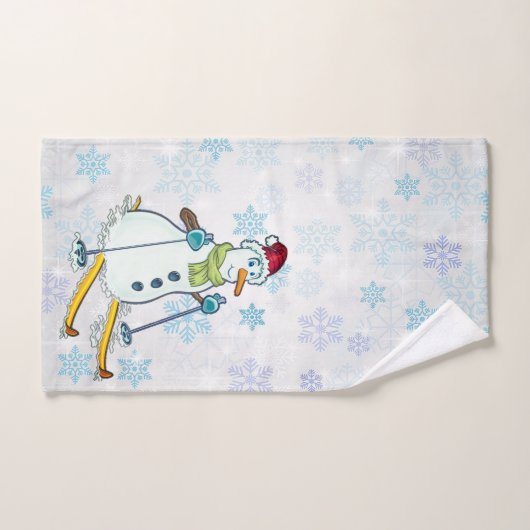 Snowman op de set handdoeken van de huid (Handdoek)