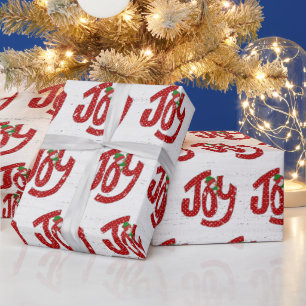 Snowman op Polka Dot Joy Cadeaupapier