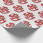 Snowman op Polka Dot Joy Cadeaupapier (Hoek)