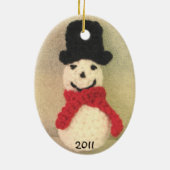 Snowman Ornament (Achterkant)