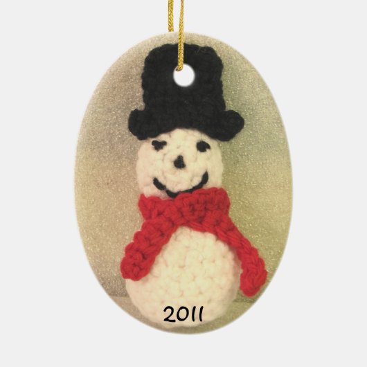 Snowman Ornament (Achterkant)