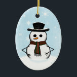 Snowman Ornament<br><div class="desc">Festive sneeuwman-ornament.</div>