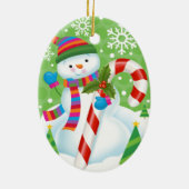 Snowman Ornament (Achterkant)