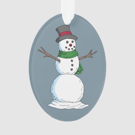 Snowman Ornament (achterkant)