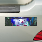 Snowman Ornament Bumpersticker (Op auto)