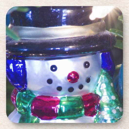 Snowman Ornament Drankjes Onderzetter (Voorkant)