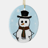 Snowman Ornament (dubbelzijdig) (Rechts)
