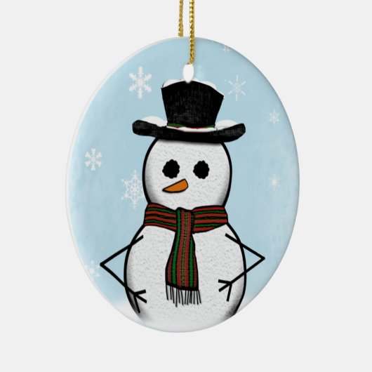 Snowman Ornament (dubbelzijdig) (Rechts)