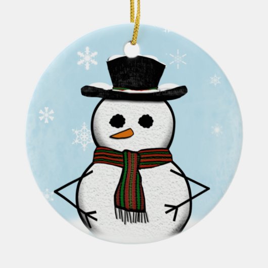 Snowman Ornament (dubbelzijdig) (Voorkant)