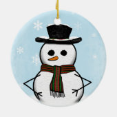 Snowman Ornament (dubbelzijdig) (Achterkant)