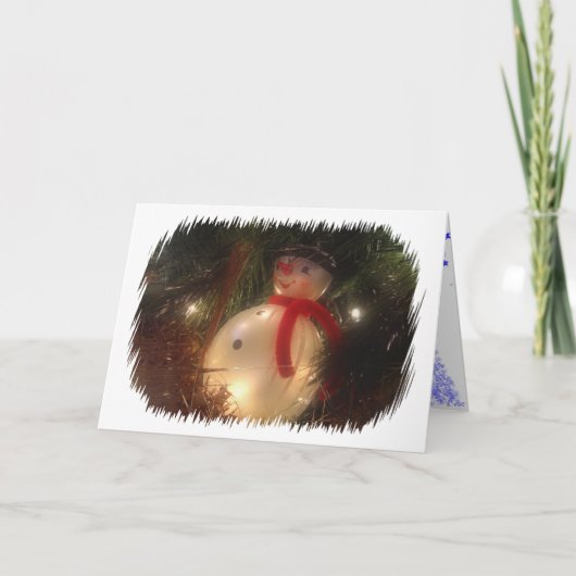 Snowman Ornament Kaart (Voorkant)