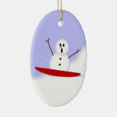 Snowman-Ornament Keramisch Ornament (Rechts)