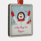 Snowman Ornament van Pappou voor Kerstmis (Rechts)