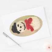 Snowman Oval Stickers (Envelop)