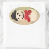 Snowman Oval Stickers (Tas)