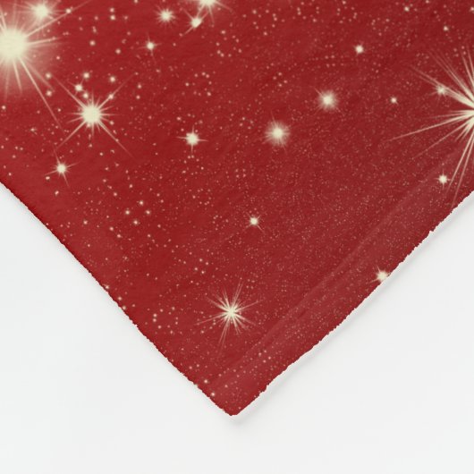 Snowman over rode achtergrond fleece deken (Hoek)