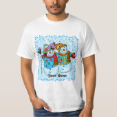 Snowman Paar T-shirts (Voorkant)