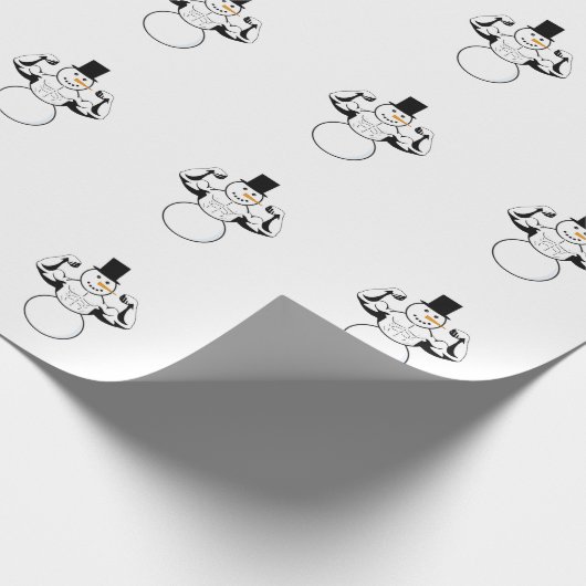 Snowman Paper Bord met kerstkaarten Cadeaupapier (Hoek)