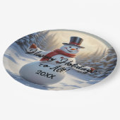 Snowman Paper Borden HAMbyWG Papieren Bordje (Gekanteld)