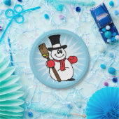Snowman Paper-Borden Papieren Bordje (Feest)