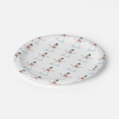 Snowman Paper-Borden Papieren Bordje (Gekanteld)