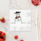 Snowman Paper Napkin Servet (Insitu)