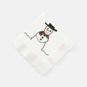 Snowman Paper Napkin Servet (Hoek)