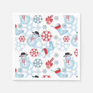 Snowman Paper Napkins Servet