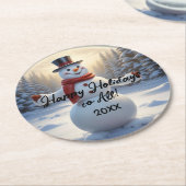 Snowman Paper Onderzetter HAMbyWG (Gebogen)