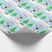 Snowman Paper personaliseren Cadeaupapier (Hoek)