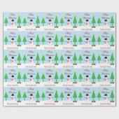 Snowman Paper personaliseren Cadeaupapier (Vlak)
