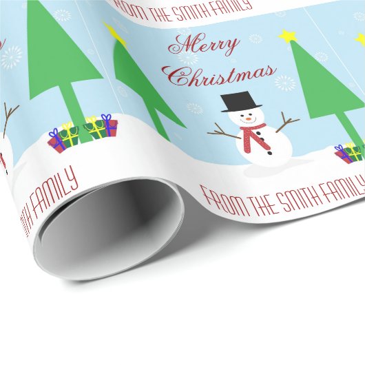 Snowman Paper personaliseren Cadeaupapier (Rol Hoek)