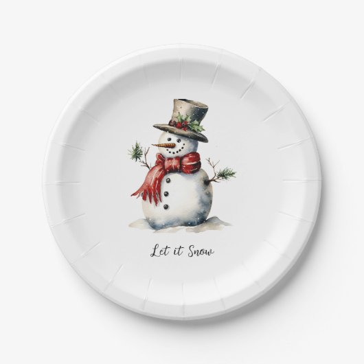 Snowman papier Bord bewerkbaar (Voorkant)