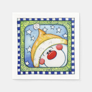 Snowman - Papier Napkins Servetten