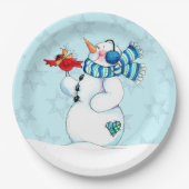 Snowman Papieren Bordje (Voorkant)