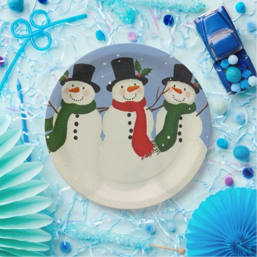 Snowman Papieren Bordje (Feest)