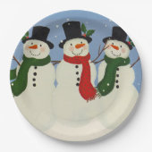 Snowman Papieren Bordje (Voorkant)