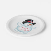 Snowman Papieren Bordje (Gekanteld)