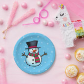 Snowman Papieren Bordje (Feest)