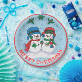 Snowman Papieren Bordje (Feest)
