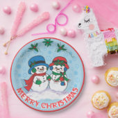 Snowman Papieren Bordje (Feest)