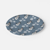 Snowman Papieren Bordje (Gekanteld)