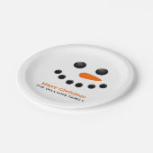 Snowman Papieren Bordje (Gekanteld)