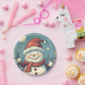 Snowman Papieren Bordje (Feest)