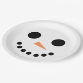Snowman Papieren Bordje (Gekanteld)